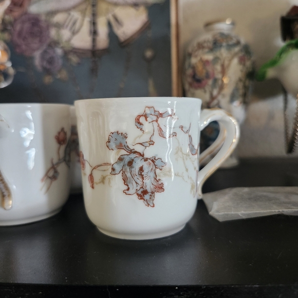 Limoges Porcelain Demitasse Cups Set Of 4 - Picture 4 of 8
